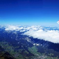 Flugwegposition um 10:27:59: Aufgenommen in der Nähe von Kleinsölk, 8961, Österreich in 5502 Meter